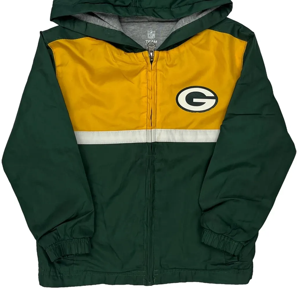 Age 3 Green Bay Packers Nfl Graphic Windbreaker - XS Green Polyester - Image 4