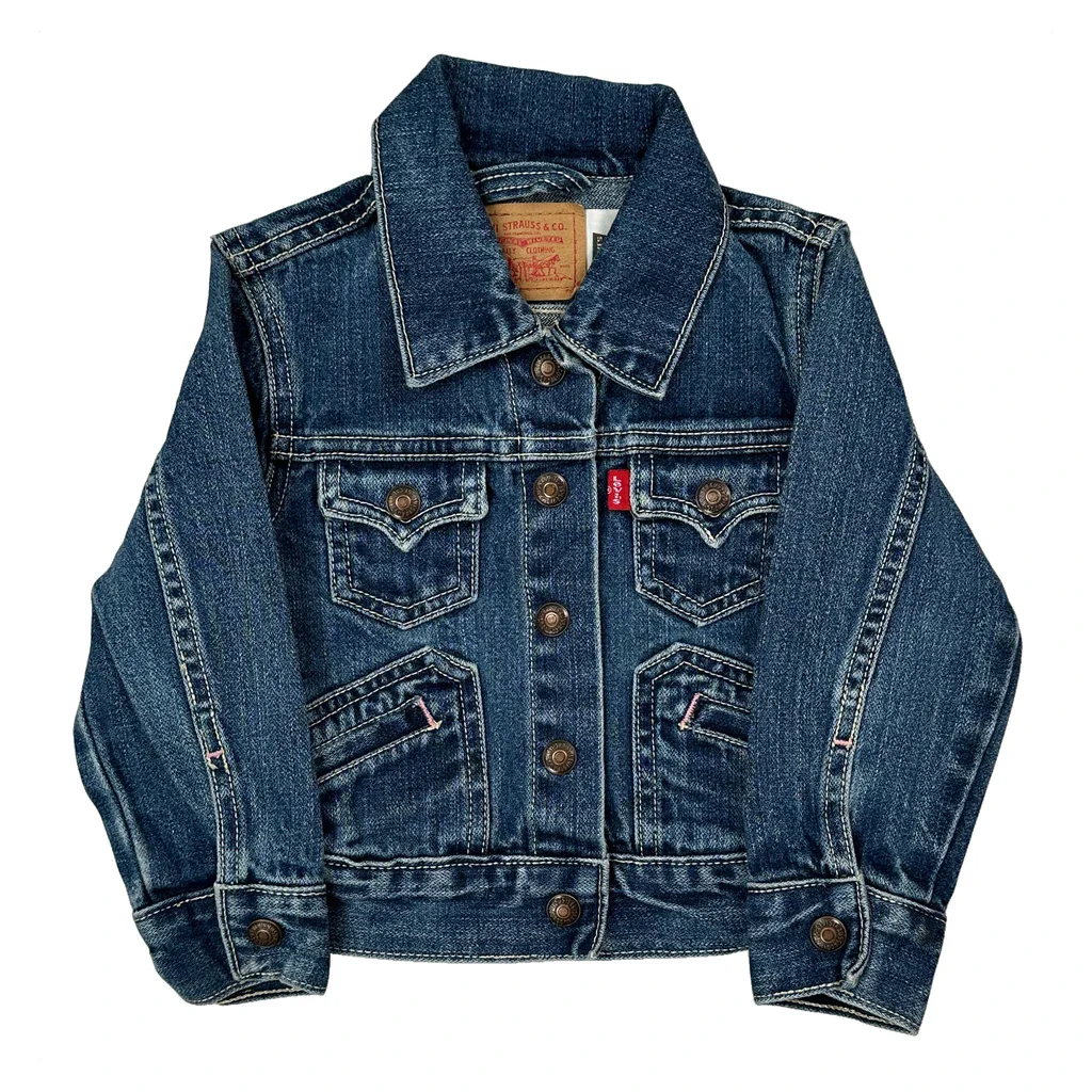 Age 3 Levis Denim Jacket - 2XS Blue Cotton