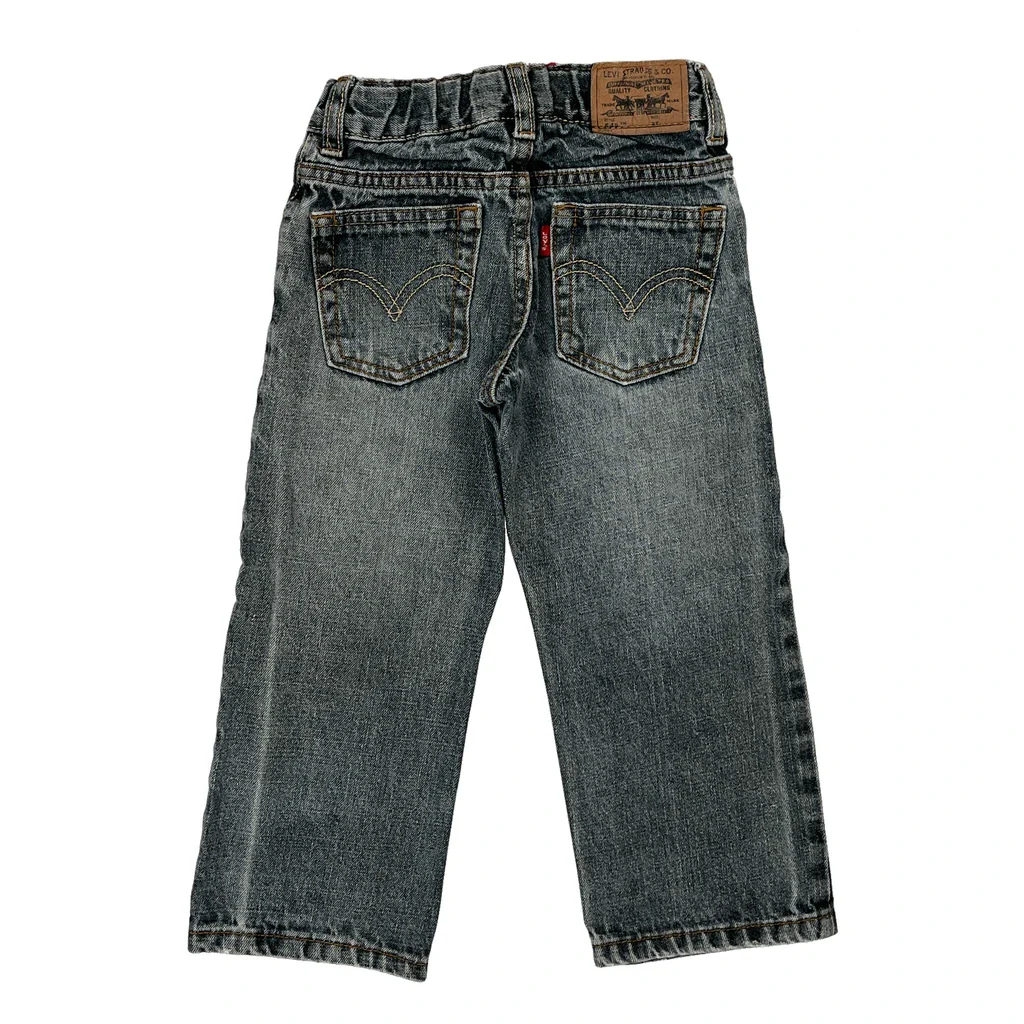 Age 3 Levis Jeans - 2XS Gray Cotton - Image 2