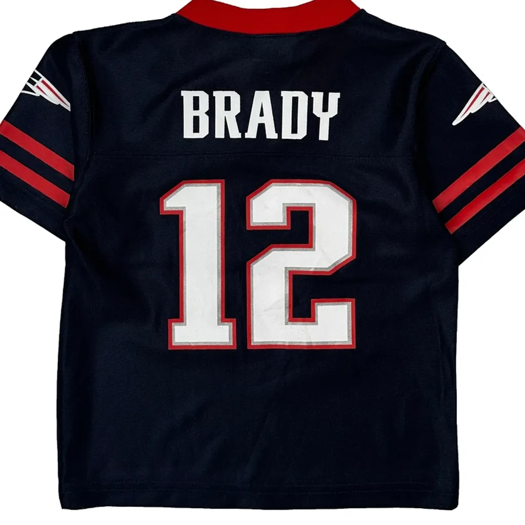 Age 3 Nfl New England Patriots Football Jersey - 2XS Navy Polyester - Image 6