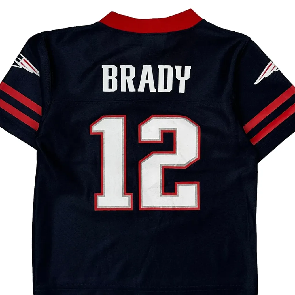 Age 3 Nfl New England Patriots Football Jersey - 2XS Navy Polyester - Image 7