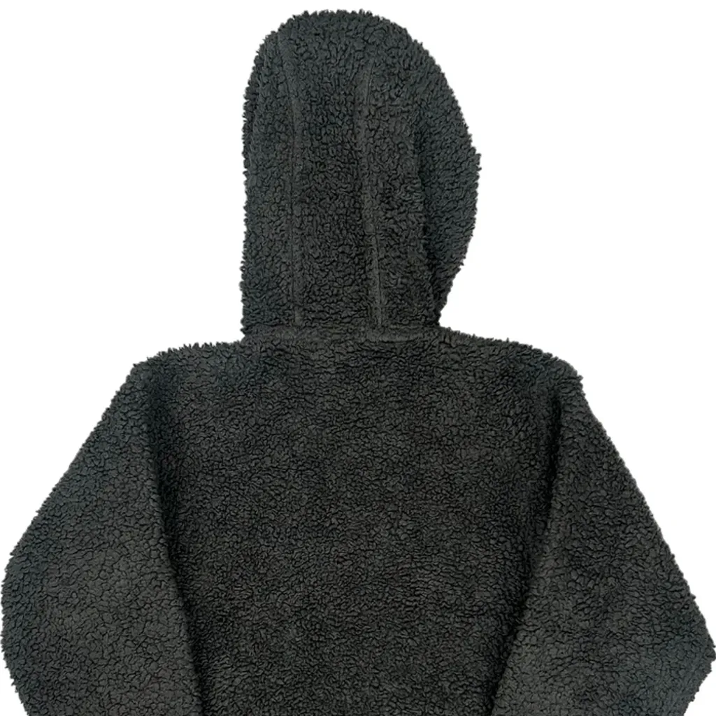 Age 3 Patagonia Fleece Hoodie - 2XS Grey Polyester - Image 6
