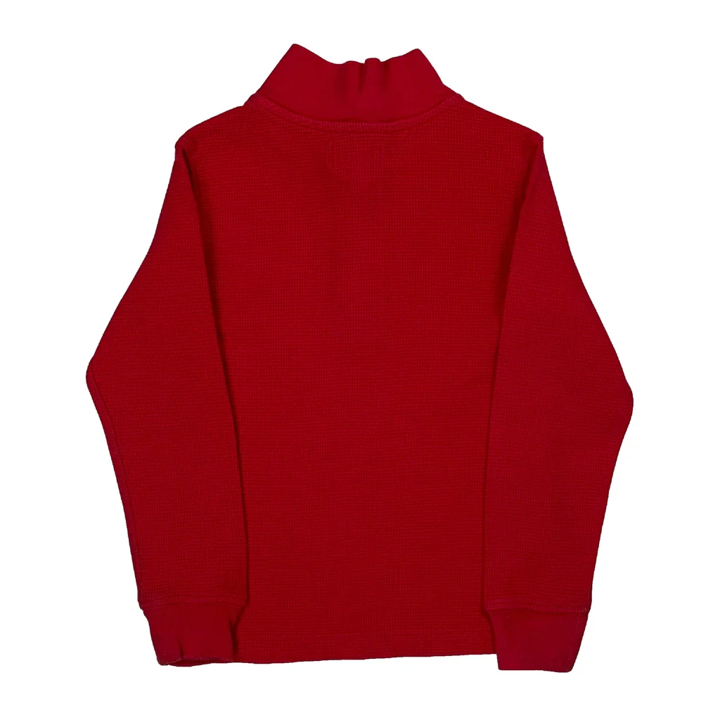 Age 3 Polo By Ralph Lauren 1/4 Zip - XS Red Cotton - Image 2