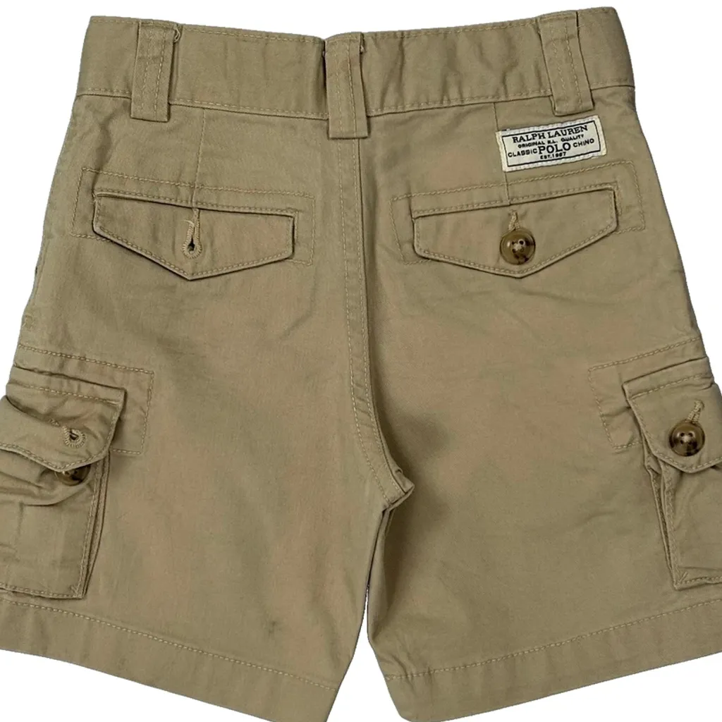 Age 3 Polo By Ralph Lauren Cargo Shorts - XS Beige Cotton - Image 9