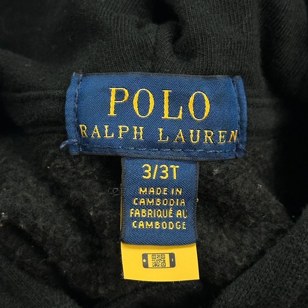 Age 3 Polo By Ralph Lauren Hoodie - 2XS Black Cotton - Image 3