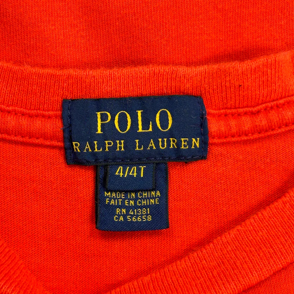 Age 3 Polo By Ralph Lauren Long Sleeve T-Shirt - XS Red Cotton - Image 3