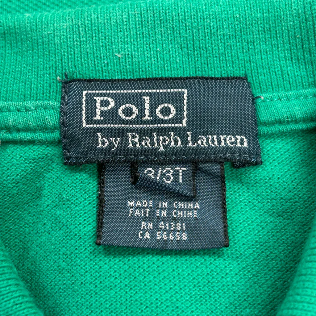 Age 3 Polo By Ralph Lauren Polo Shirt - XS Green Cotton - Image 3