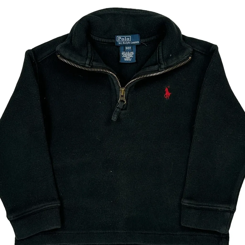 Age 3 Polo By Ralph Lauren Top - XS Black Cotton - Image 4
