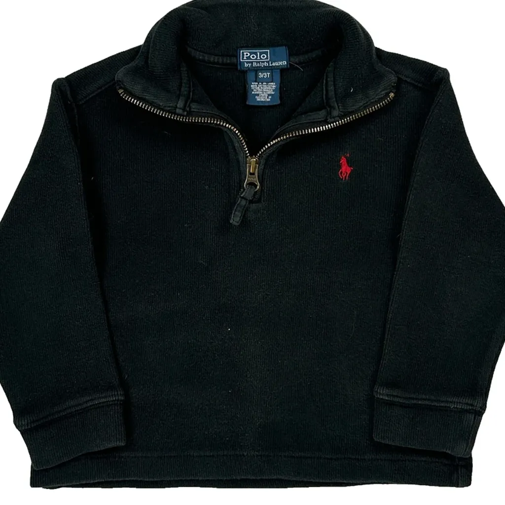 Age 3 Polo By Ralph Lauren Top - XS Black Cotton - Image 5