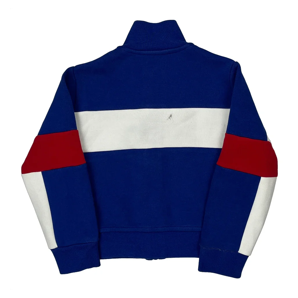 Age 3 Polo By Ralph Lauren Striped Track Jacket - 2XS Blue Cotton - Image 2