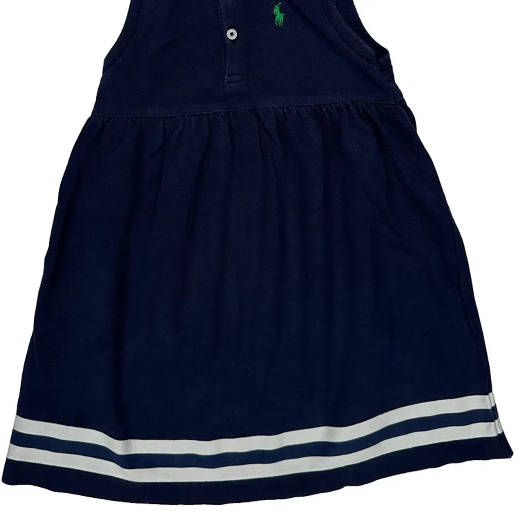 Age 3 Ralph Lauren Dress - XS Navy Cotton - Image 4