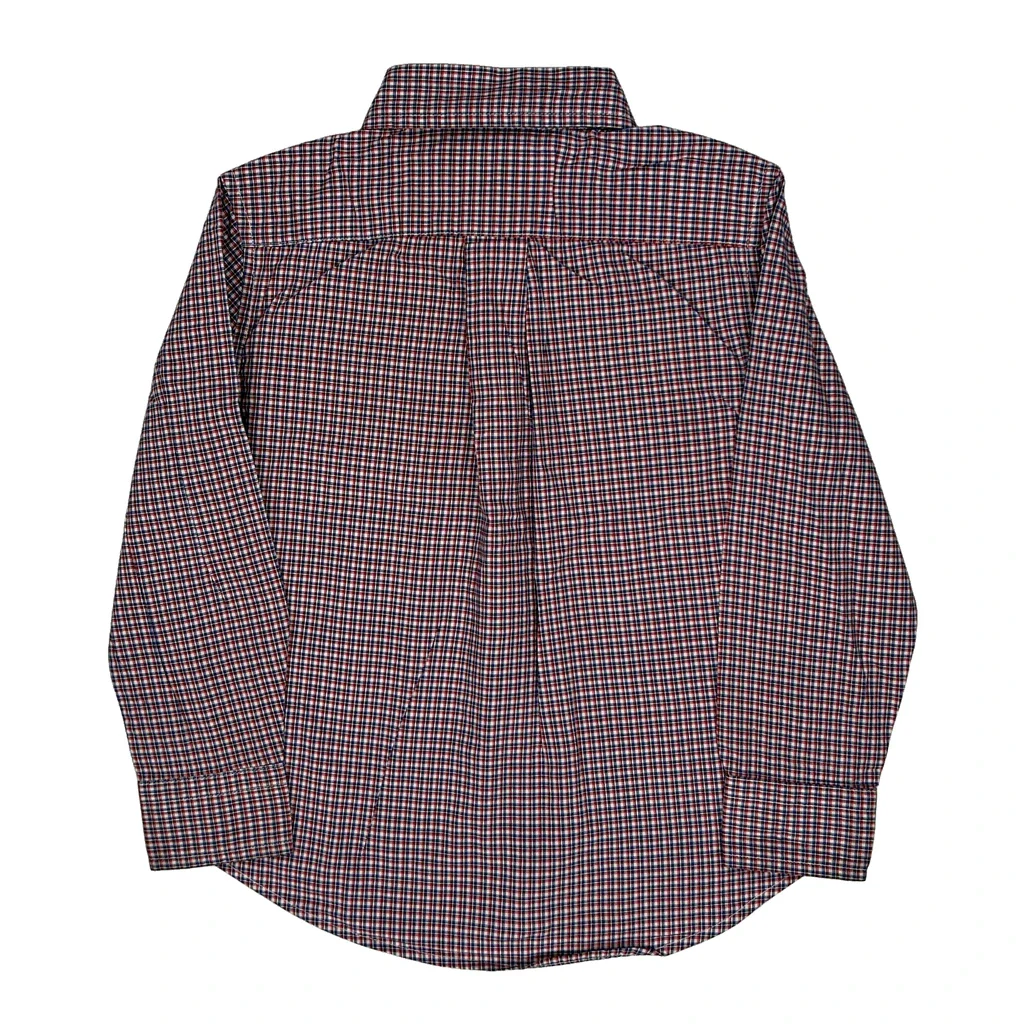 Age 3 Ralph Lauren Checked Shirt - XS Red Cotton - Image 2