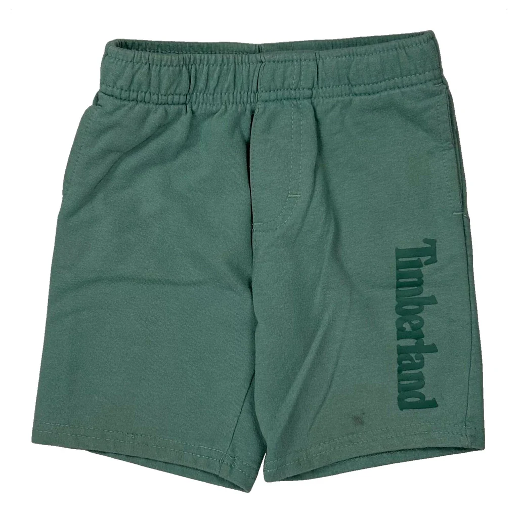 Age 3 Timberland Shorts - XS Green Cotton - Image 2