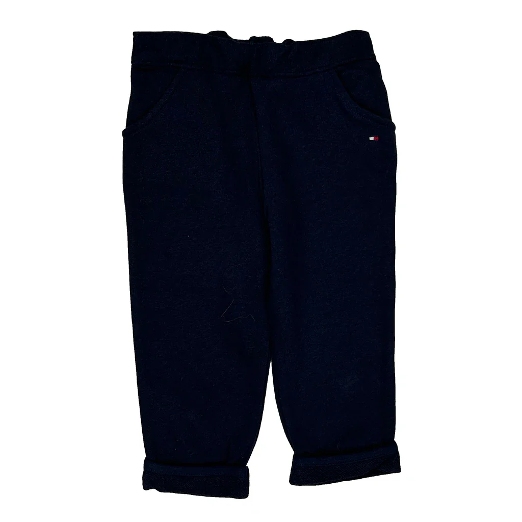 Age 3 Tommy Hilfiger Joggers - 2XS Navy Cotton Blend - Image 2