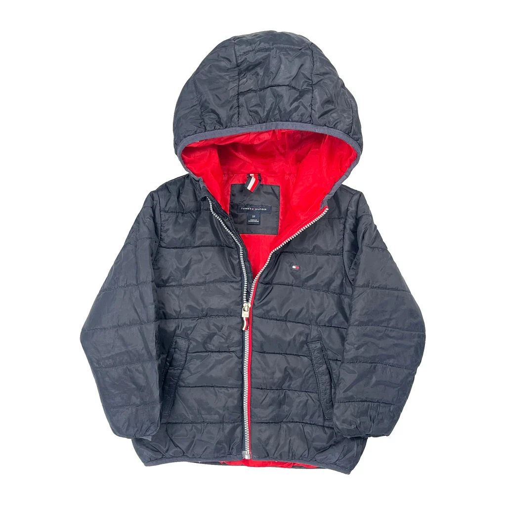 Age 3 Tommy Hilfiger Puffer - 2XS Navy Polyester