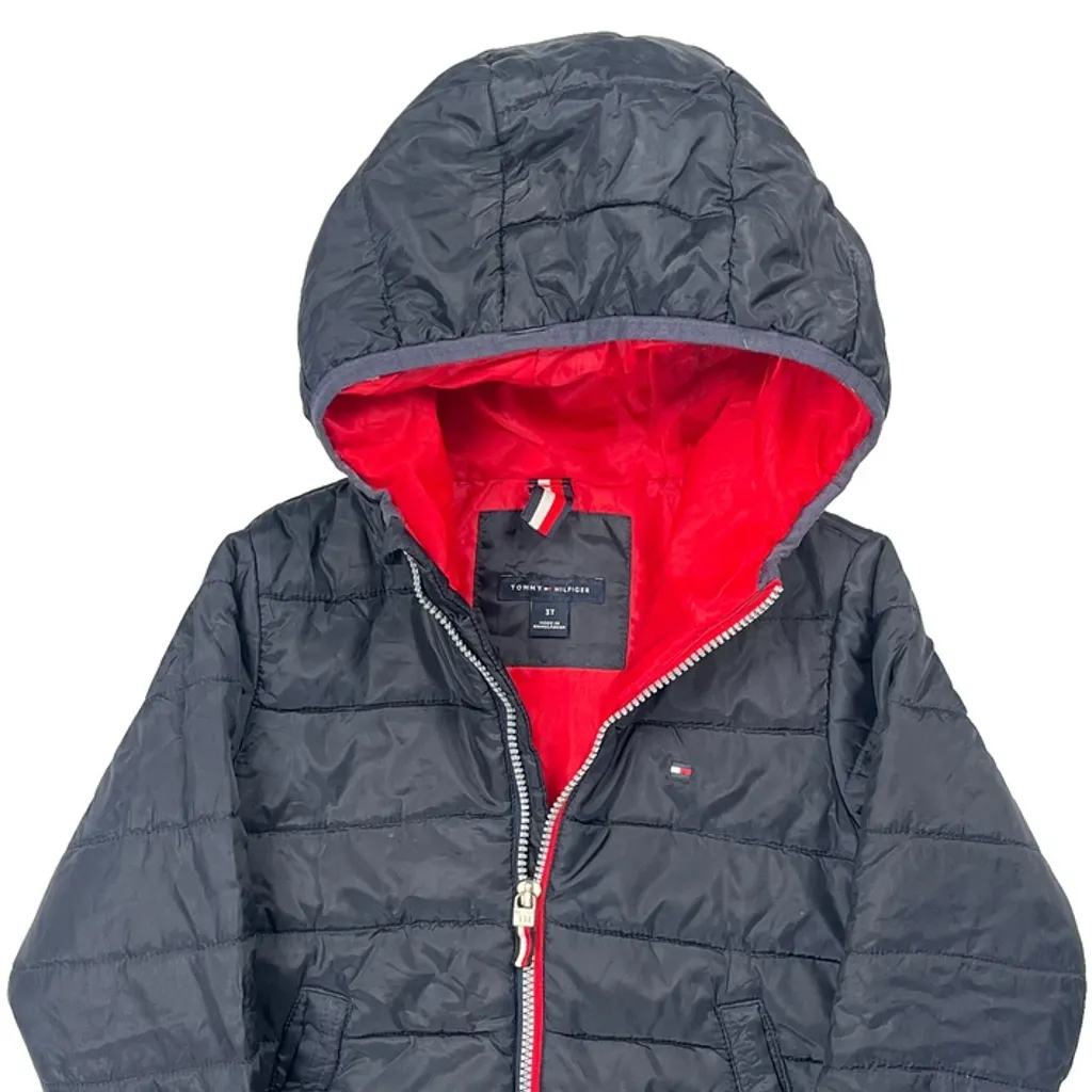 Age 3 Tommy Hilfiger Puffer - 2XS Navy Polyester - Image 5