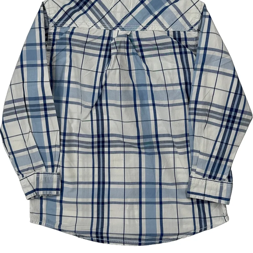Age 3 Tommy Hilfiger Checked Shirt - XS Blue Cotton - Image 6