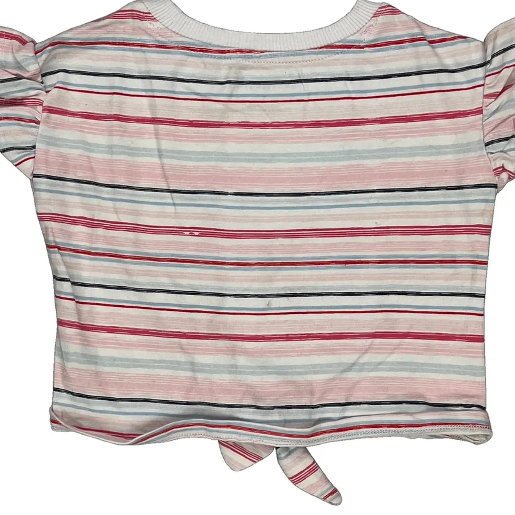 Age 3 Tommy Hilfiger Striped T-Shirt - 2XS Multicoloured Cotton - Image 7