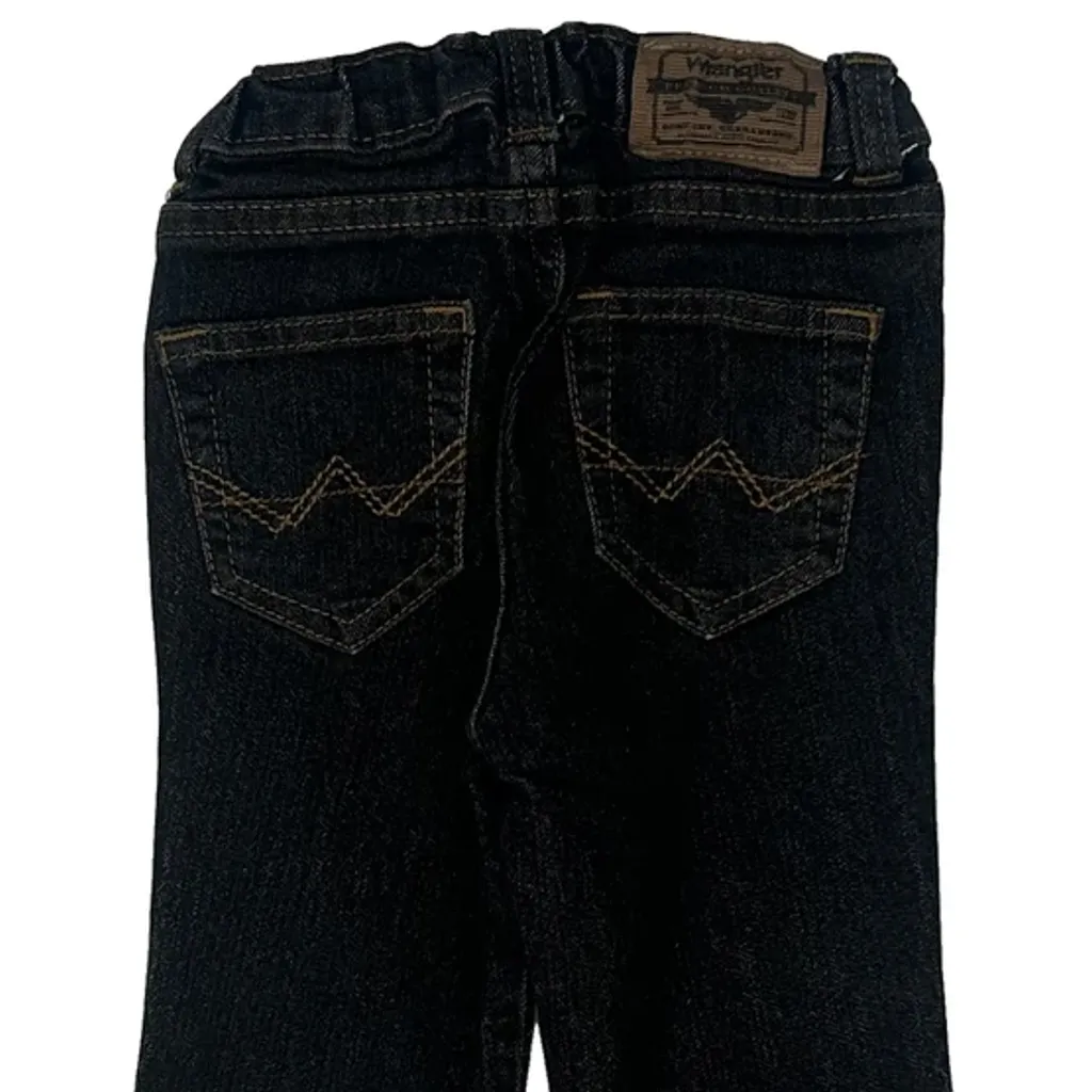 Age 3 Wrangler Jeans - 2XS Dark Wash Cotton Blend - Image 4