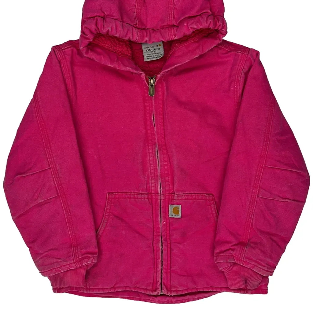 Age 4-5 Carhartt Jacket - Small Pink Cotton - Image 4