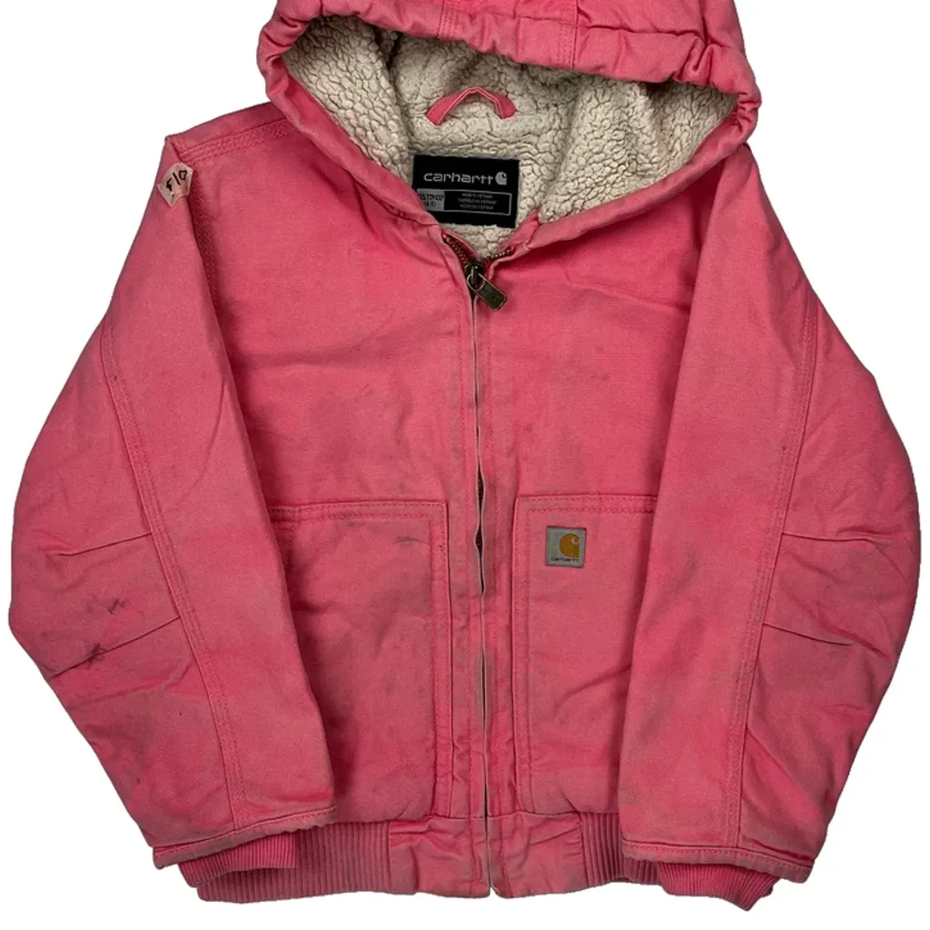 Age 4-5 Carhartt Jacket - XS Pink Cotton - Image 5