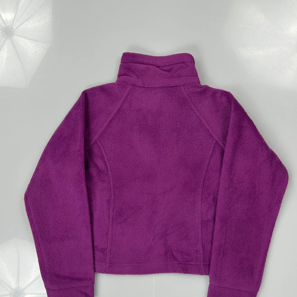 Age 4-5 Columbia Fleece Jacket - 2XS Purple Polyester - Image 3