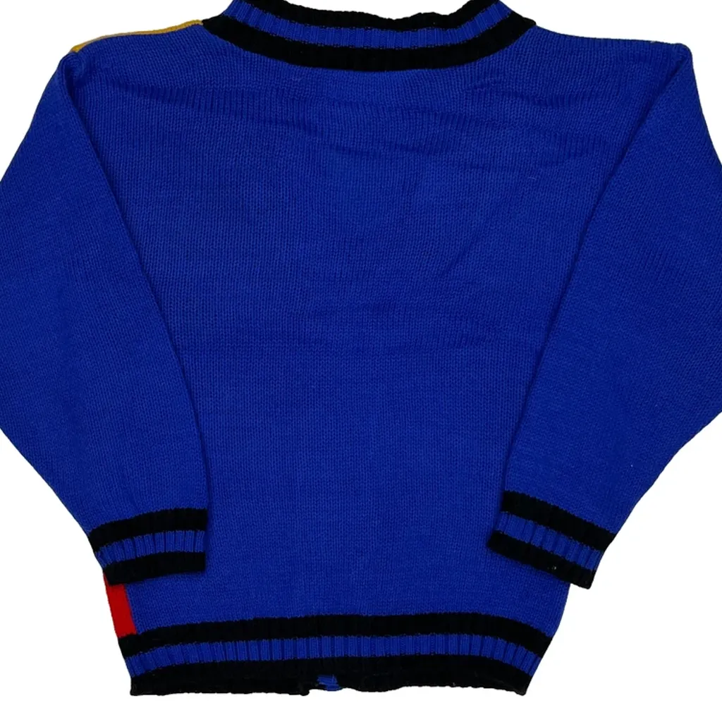 Age 4-5 Disney Cartoon Cardigan - XS Blue Acrylic - Image 6