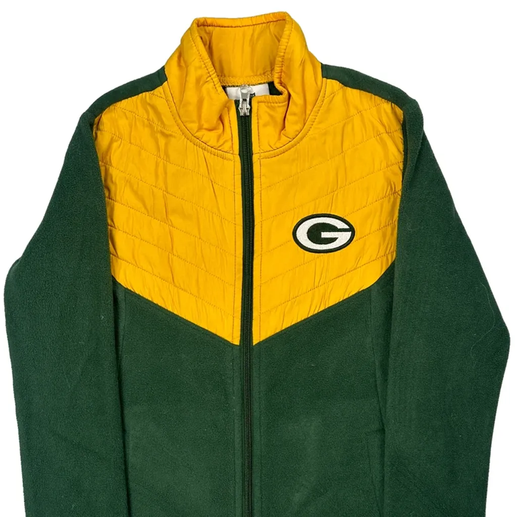Age 4-5 Nfl Green Bay Packers Fleece Jacket - XS Green Polyester - Image 4