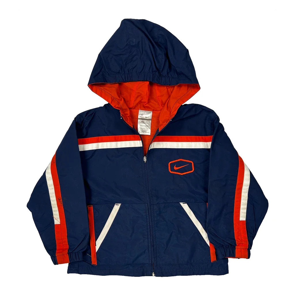 Age 4-5 Nike Jacket - Small Blue Nylon