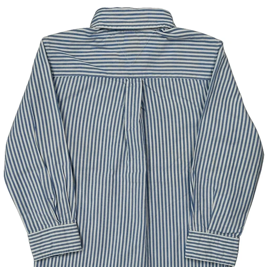 Age 4-5 Tommy Hilfiger Striped Shirt - XS Blue Cotton - Image 6