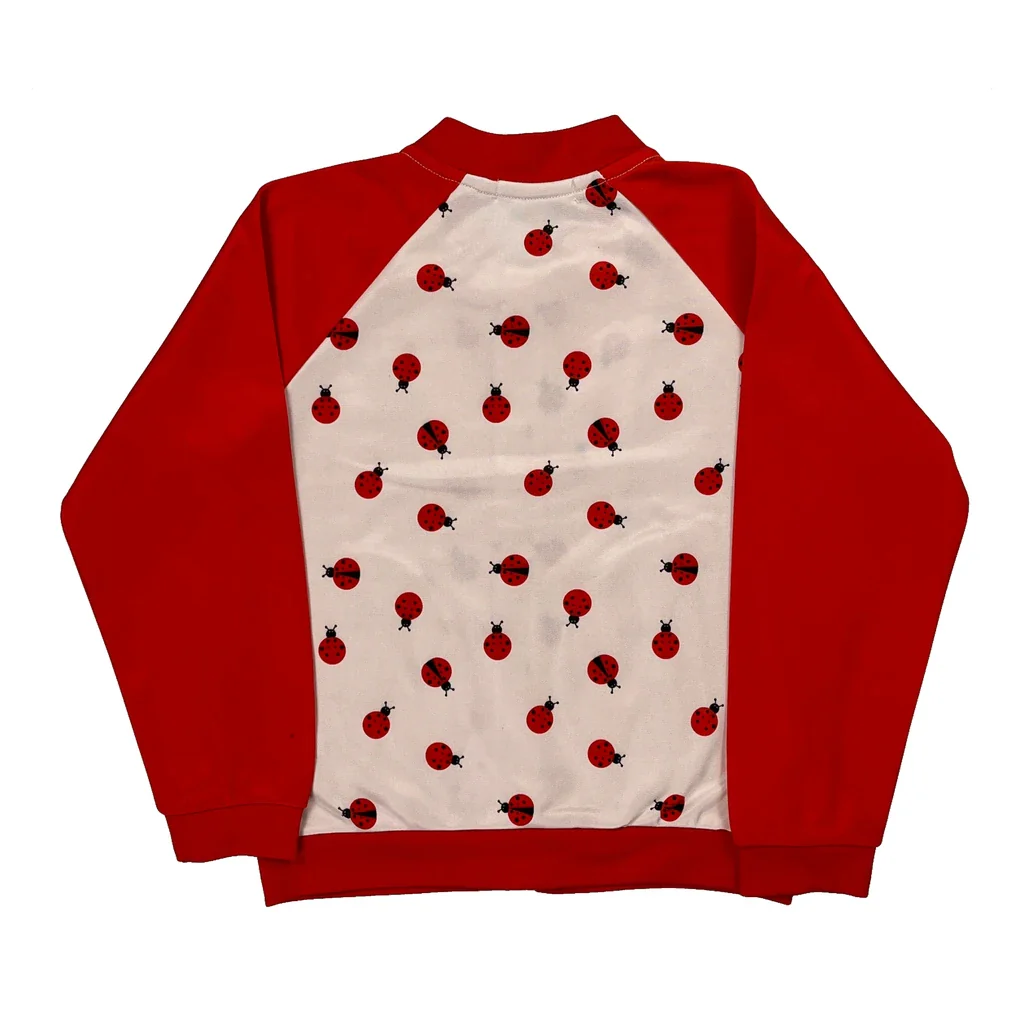 Age 4-6 Unbranded Bomber Jacket - XS Red Cotton - Image 2
