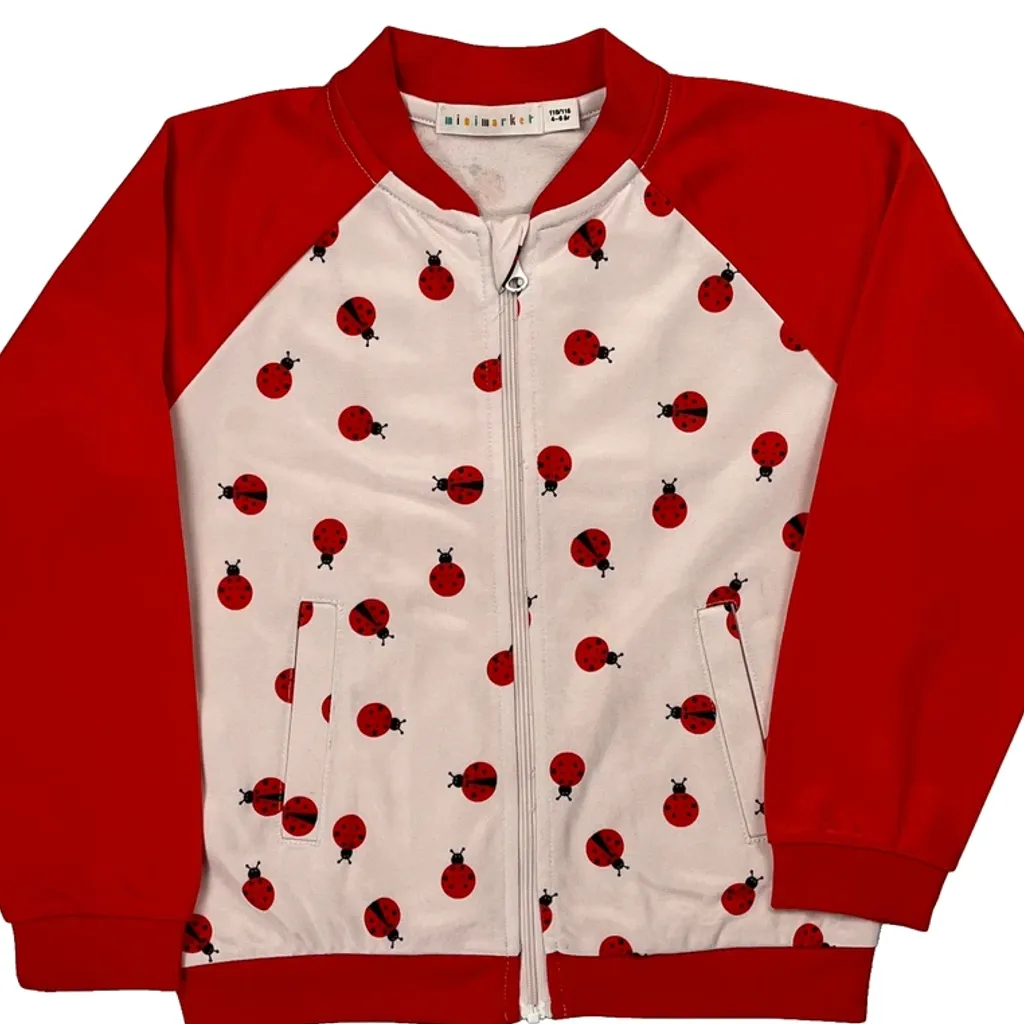 Age 4-6 Unbranded Bomber Jacket - XS Red Cotton - Image 5