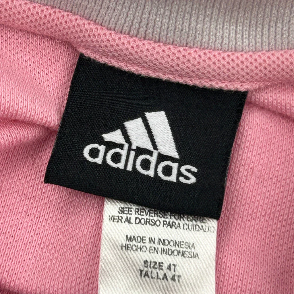 Age 4 Adidas Dress - 2XS Pink Cotton - Image 3