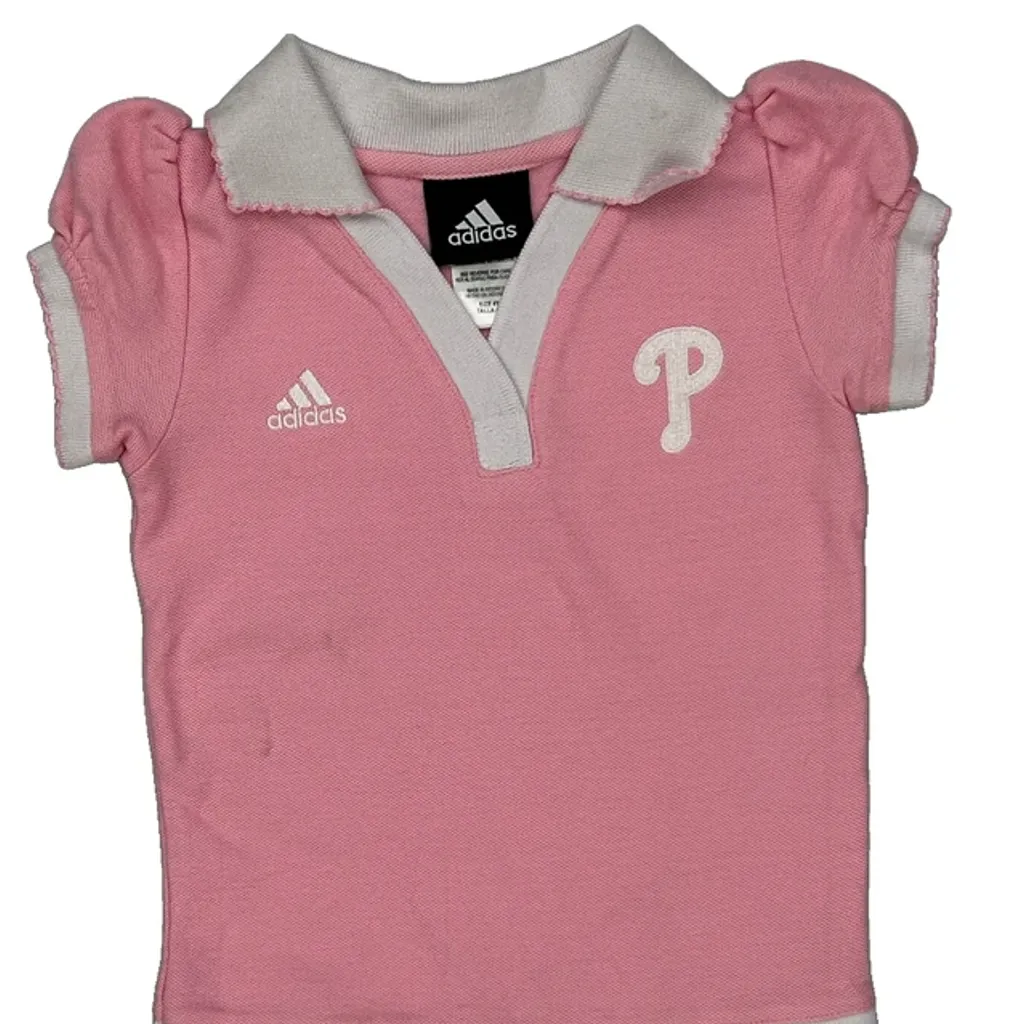 Age 4 Adidas Dress - 2XS Pink Cotton - Image 5