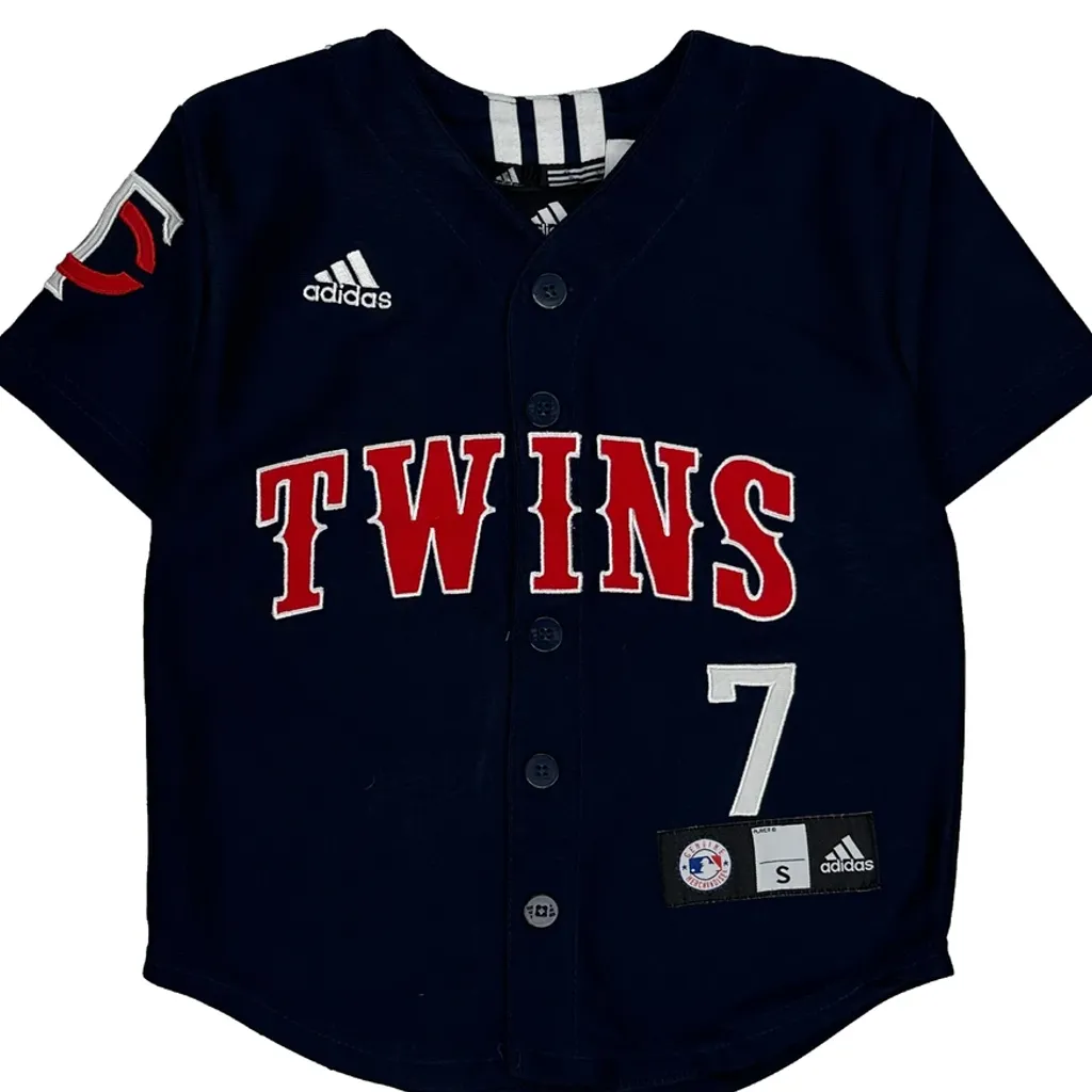 Age 4 Adidas Mlb Jersey - Small Navy Polyester - Image 5