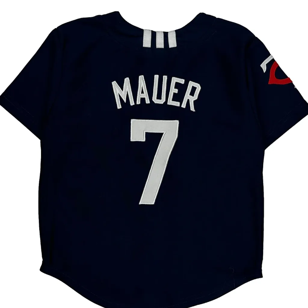 Age 4 Adidas Mlb Jersey - Small Navy Polyester - Image 7
