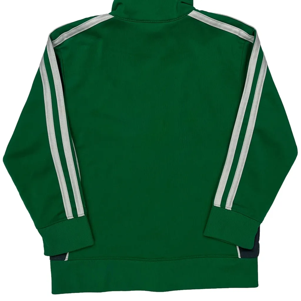 Age 4 Adidas Striped Track Jacket - Small Green Polyester - Image 7