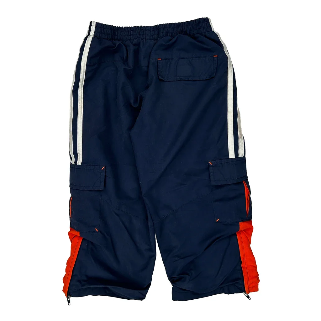 Age 4 Adidas Cargo Track Pants - Small Navy Polyester - Image 2