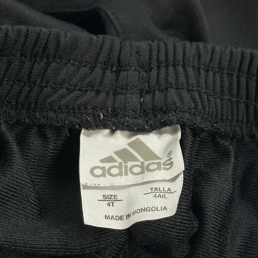 Age 4 Adidas Tracksuit - Small Black Polyester - Image 3