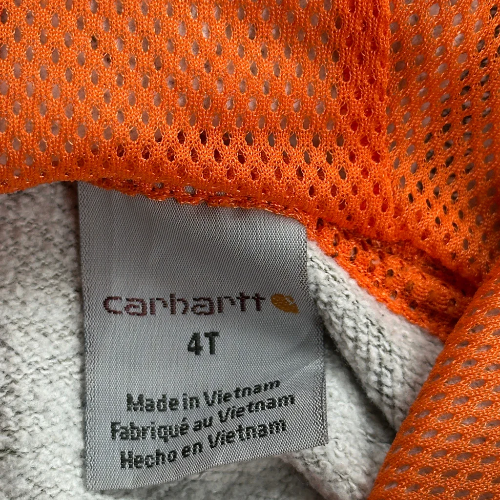 Age 4 Carhartt Camo Hoodie - XS Camo Cotton - Image 3