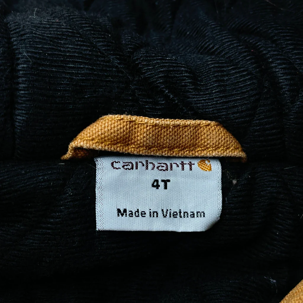 Age 4 Carhartt Jacket - XS Brown Cotton - Image 3