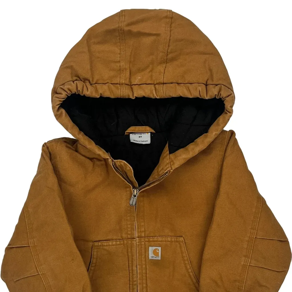 Age 4 Carhartt Jacket - XS Brown Cotton - Image 4