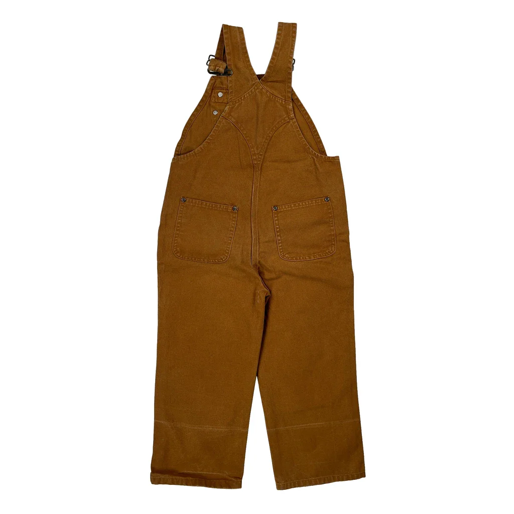 Age 4 Carhartt Double Knee Overalls - XS Brown Cotton - Image 2