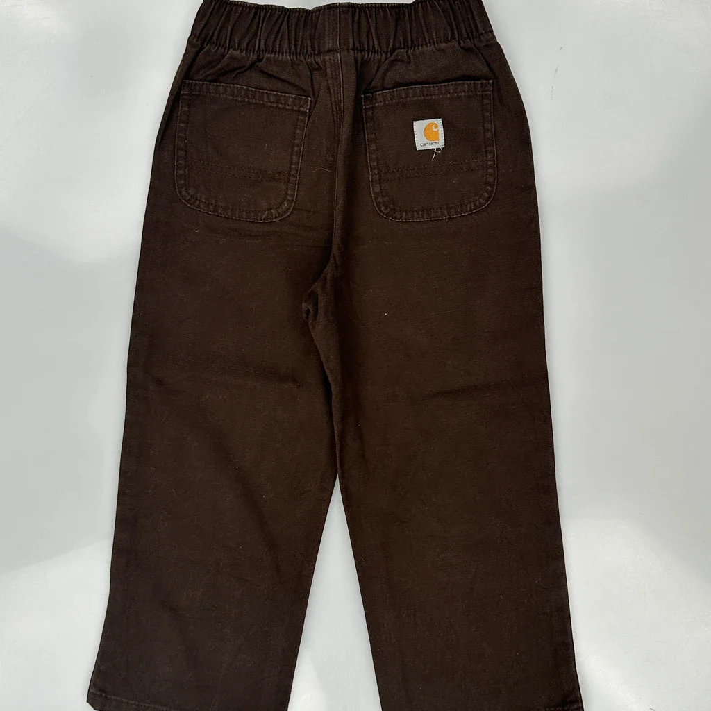 Age 4 Carhartt Trousers - Small Brown Cotton - Image 3