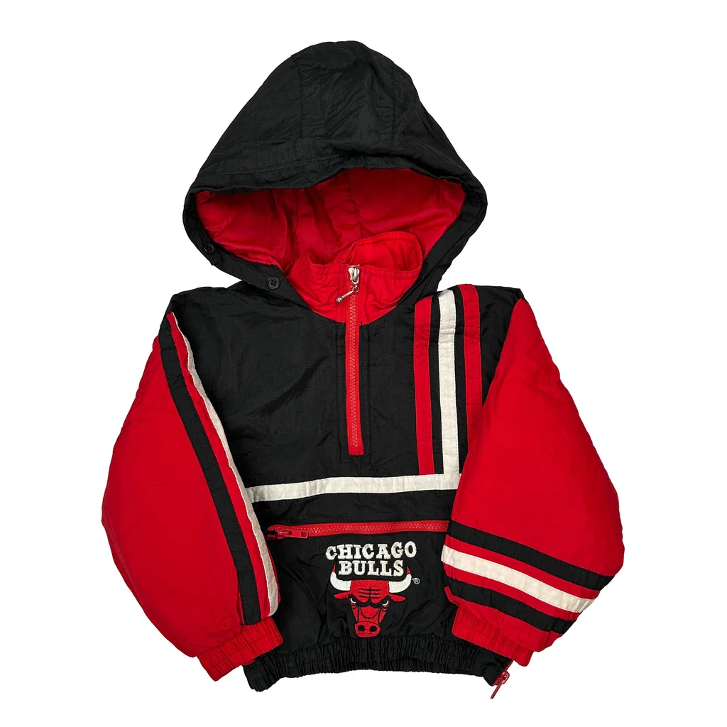 Age 4 Chicago Bulls Chicago Bulls Windbreaker - XS Black Polyester