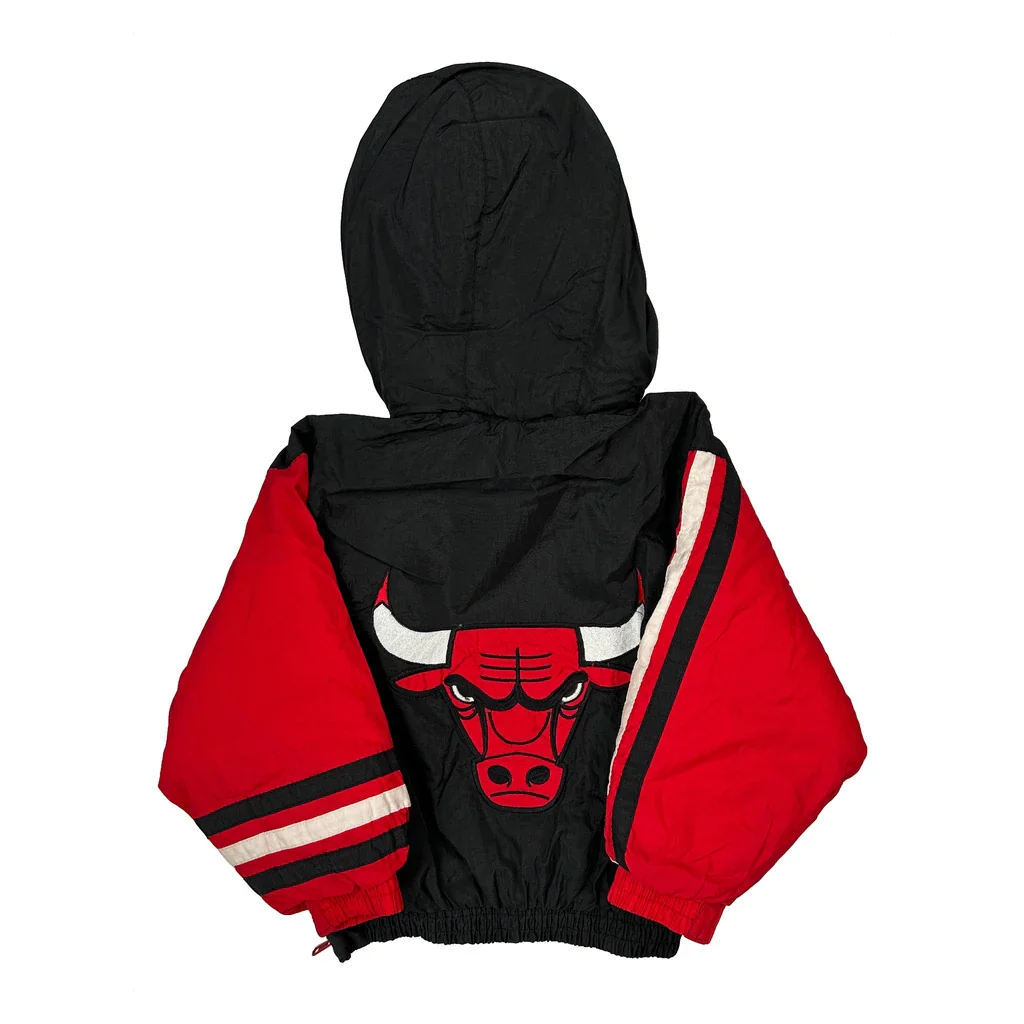 Age 4 Chicago Bulls Chicago Bulls Windbreaker - XS Black Polyester - Image 2