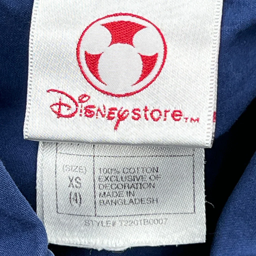 Age 4 Disney Piston Cup Short Sleeve Shirt - XS Blue Cotton - Image 3