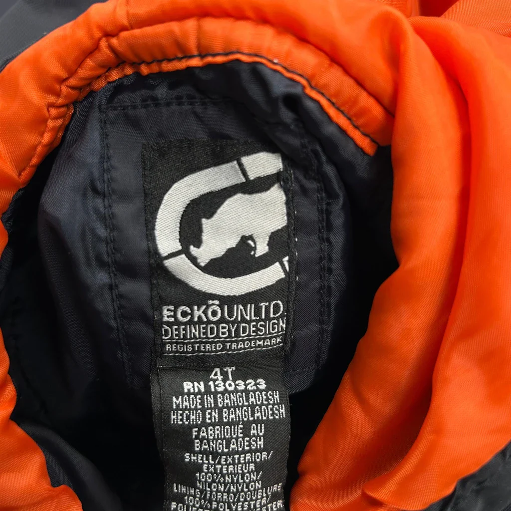 Age 4 Ecko Unltd Jacket - XS Navy Nylon - Image 3