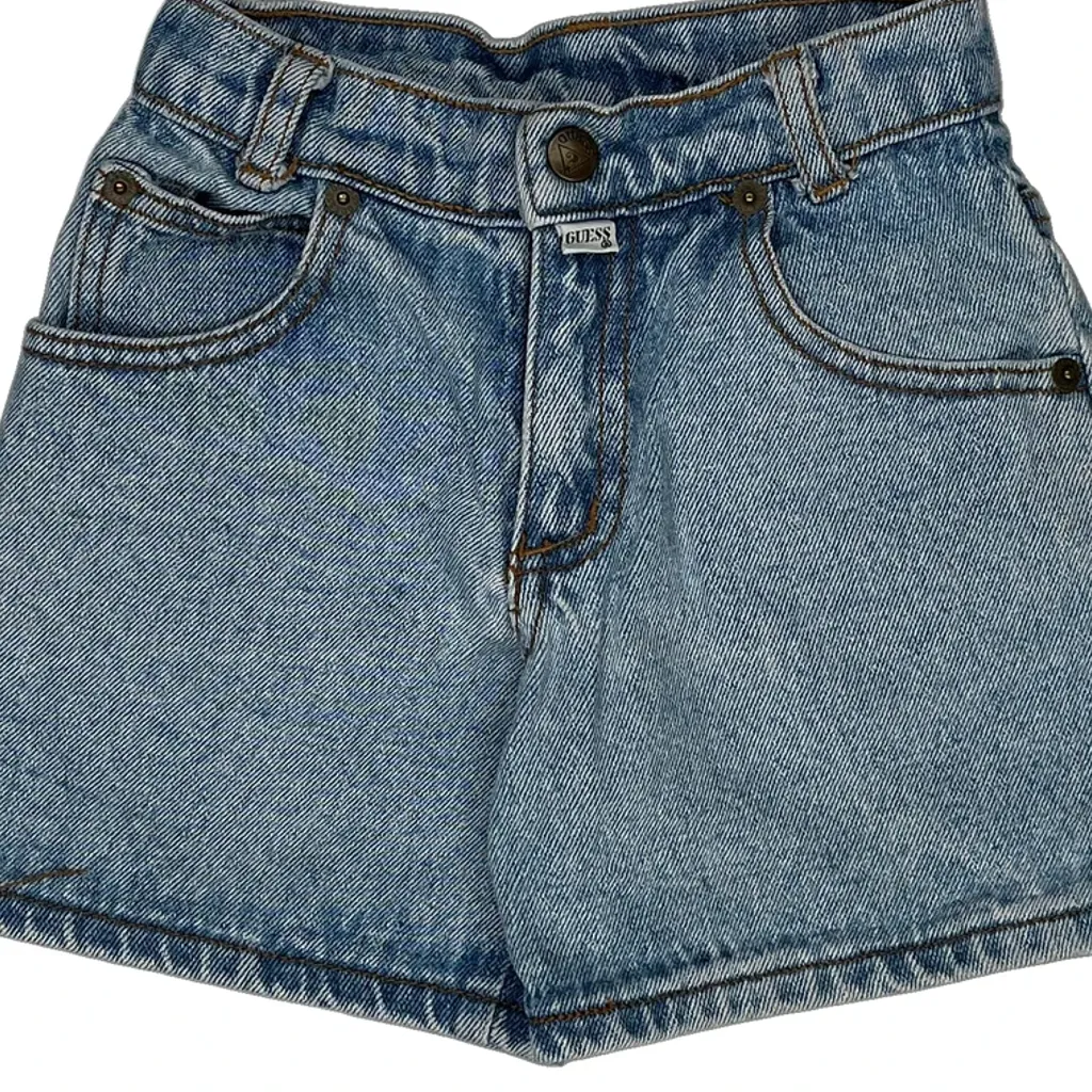 Age 4 Guess Denim Shorts - Small Blue Denim - Image 6