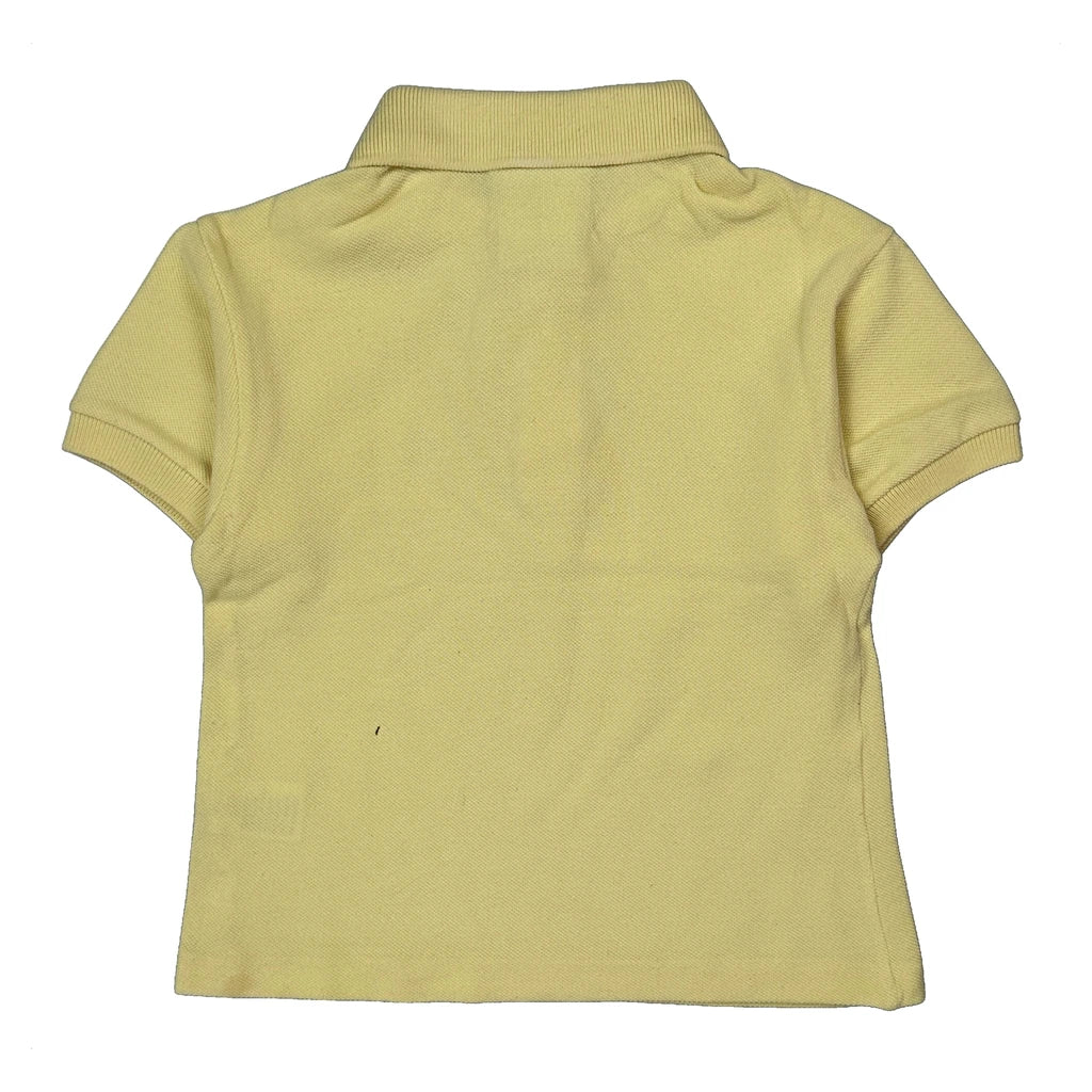 Age 4 Lacoste Polo Shirt - XS Yellow Cotton - Image 2